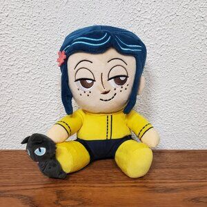 Plush Coraline & Cat Kidrobot Laika 8" Stuffed Figure